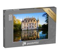 puzzleYOU : Puzzle de 1000 pièces « Château d'Azay-Le-Rideau dans la vallée de la Loire, France, Teinte rétro »