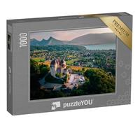 puzzleYOU : Puzzle de 1000 pièces « Château de Menthon-Saint-Bernard avec Vue sur la Ville et Le lac à Annecy, France »