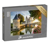 puzzleYOU : Puzzle de 1000 pièces « Chateau de Sully-sur-Loire im Sonnenuntergang »