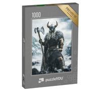 puzzleYOU : Puzzle de 1000 pièces « Chef Viking avec Une Hache géante »