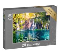 puzzleYOU : Puzzle de 1000 pièces « Chute d'eau dans Le Parc National de Plitvice, Croatie »