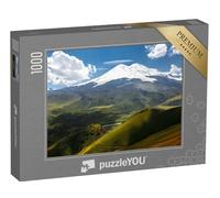 puzzleYOU : Puzzle de 1000 pièces « Collines Vertes de l'Elbrouz, Caucase du Nord, Russie »