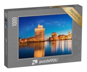 puzzleYOU : Puzzle de 1000 pièces « Coucher de Soleil sur la Ville de La Rochelle en France »