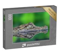 puzzleYOU : Puzzle de 1000 pièces « Crocodile avec reflet »