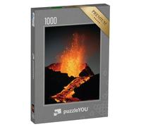 puzzleYOU : Puzzle de 1000 pièces « De la Lave brûlante jaillit du Volcan Kilauea »
