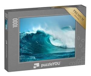 puzzleYOU : Puzzle de 1000 pièces « des Vagues dans l'océan, Une écume Qui gicle »
