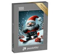 puzzleYOU : Puzzle de 1000 pièces « Gnomes en Snowboard »