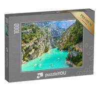 puzzleYOU : Puzzle de 1000 pièces « Gorges du Verdon au lac de Sainte-Croix, département des Alpes-de-Haute-Provence, Provence-Alpes-Côte d'Azur »
