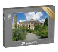 puzzleYOU : Puzzle de 1000 pièces « Jardin botanique Face à la cathédrale Saint-Étienne de Limoges, France »