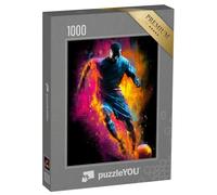 puzzleYOU : Puzzle de 1000 pièces « Joueurs de Football en Mouvement »