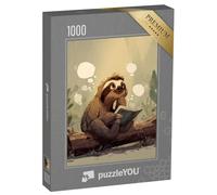 puzzleYOU : Puzzle de 1000 pièces « La Lecture du Paresseux »