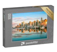 puzzleYOU : Puzzle de 1000 pièces « La Ligne d'horizon de Vancouver avec Le Port au Coucher du Soleil »