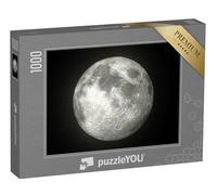 puzzleYOU : Puzzle de 1000 pièces « La Lune Lumineuse dans l'espace »