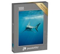 puzzleYOU : Puzzle de 1000 pièces « Le Grand Requin Blanc dans l'océan Bleu »