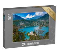 puzzleYOU : Puzzle de 1000 pièces « Le lac d'Annecy dans Les Alpes françaises »
