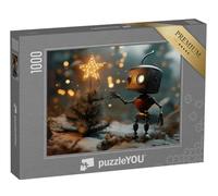 puzzleYOU : Puzzle de 1000 pièces « Le Petit Robot Jim et Son Miracle de Noël »
