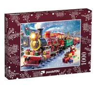 puzzleYOU : Puzzle de 1000 pièces « Le Polar Express apporte de Nombreux Cadeaux »