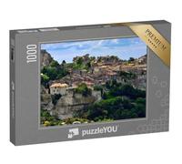 puzzleYOU : Puzzle de 1000 pièces « Le Village des Baux de Provence sur Une Formation rocheuse et Son château. France, Europe. »
