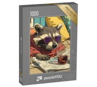 puzzleYOU : Puzzle de 1000 pièces « Lecture du Raton Laveur »