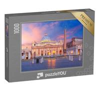 puzzleYOU : Puzzle de 1000 pièces « Lever de Soleil sur la Cité du Vatican à Rome »