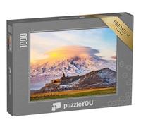 puzzleYOU : Puzzle de 1000 pièces « Lever de Soleil sur Le monastère de Khor Virap et Le Mont Ararat, Arménie »