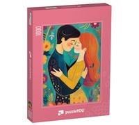 puzzleYOU : Puzzle de 1000 pièces « Magie des Fleurs et battements de cœur »