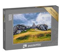 puzzleYOU : Puzzle de 1000 pièces « Maison Entre Les rochers dans Le Village de Meneham, Kerlouan, Finistere, Bretagne, France »