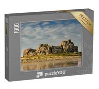 puzzleYOU : Puzzle de 1000 pièces « Maison pittoresque Entre Les rochers, Bretagne, France »