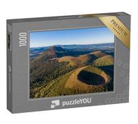 puzzleYOU : Puzzle de 1000 pièces « Panorama aérien des volcans PUY Pariou et PUY de Dome, Auvergne-Rhône-Alpes, France »