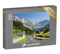 puzzleYOU : Puzzle de 1000 pièces « Paysage avec Une rivière de Montagne dans Les Pyrénées françaises »
