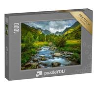 puzzleYOU : Puzzle de 1000 pièces « Paysage de Montagne avec vallée et rivière »
