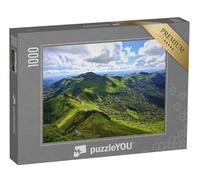 puzzleYOU : Puzzle de 1000 pièces « Paysage panoramique avec Montagnes volcaniques (Vue Depuis Le PUY de Sancy, Massif Central, France) »