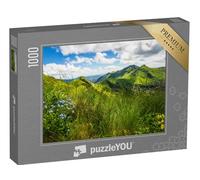 puzzleYOU : Puzzle de 1000 pièces « Paysage panoramique avec Montagnes volcaniques (Vue Depuis Le PUY Mary, Massif Central, France) »