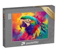 puzzleYOU : Puzzle de 1000 pièces « Perroquet Ara colortastique »