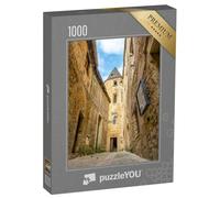 puzzleYOU : Puzzle de 1000 pièces « Petite Rue médiévale à Sarlat, Dordogne, Périgord Vert »