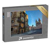 puzzleYOU : Puzzle de 1000 pièces « Place de la Vieille Ville de Prague, Lever du Soleil sur la Tour de l'horloge astronomique »
