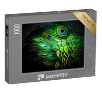 puzzleYOU : Puzzle de 1000 pièces « Plumes de Paon »