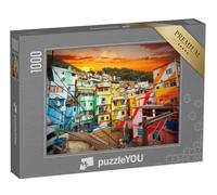 puzzleYOU : Puzzle de 1000 pièces « Rio de Janeiro, Centre-Ville et Favela, Brésil »