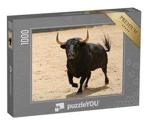 puzzleYOU : Puzzle de 1000 pièces « Taureau Noir Espagnol dans Les arènes »