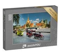 puzzleYOU : Puzzle de 1000 pièces « Taxis tuk tuk colorés, Cambodge »