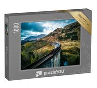 puzzleYOU : Puzzle de 1000 pièces « Train à Vapeur sur Le célèbre viaduc de Glenfinnan, Écosse »
