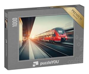 puzzleYOU : Puzzle de 1000 pièces « Train au Passage de la Gare »