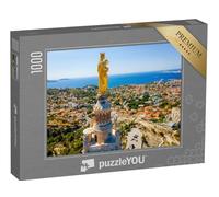 puzzleYOU : Puzzle de 1000 pièces « Vue aérienne de la basilique Notre-Dame-de-la-Garde à Marseille »