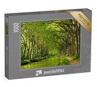 puzzleYOU : Puzzle de 1000 pièces « Vue tardive de Printemps sur Le Canal du Midi à Toulouse, sud de la France »