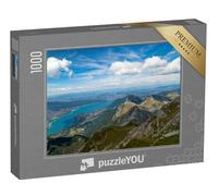 puzzleYOU : Puzzle de 1000 pièces « Vues aériennes avec Un Drone Depuis Le Sommet de la Tournette, Lors d'une randonnée, Annecy, Haute-Savoie »