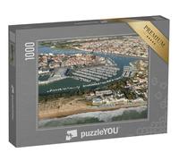 puzzleYOU : Puzzle de 1000 pièces « Vues aériennes de Saint-Gilles-Croix-de-Vie 85800 à l'ouest de la Vendée »