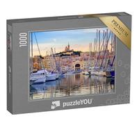 puzzleYOU : Puzzle de 1000 pièces « Yachts dans l'eau au Large de Marseille, France »