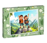 puzzleYOU : Puzzle de 200 pièces « Alpinistes en Pleine découverte »