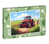 puzzleYOU : Puzzle de 200 pièces « Balade en Tracteur au Soleil »