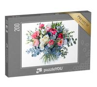 puzzleYOU : Puzzle de 200 pièces « Bouquet de Fleurs Multicolores »